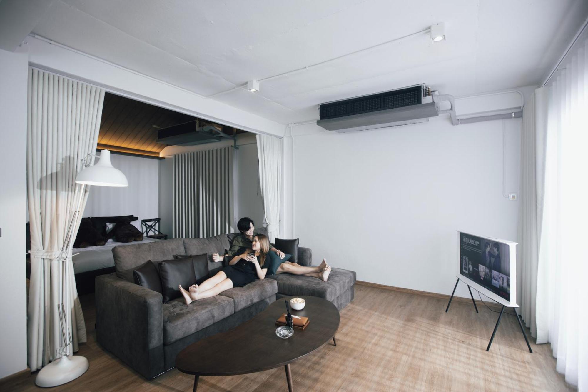 The Lair Bangkok - 3Mins Walk To Icon Siam Apartment Bagian luar foto